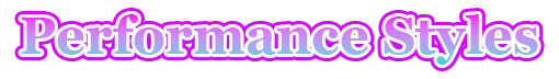 PerformanceStylesのタイトル