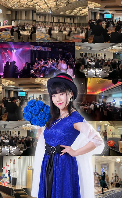 マジシャンJunmakiの出演の様子